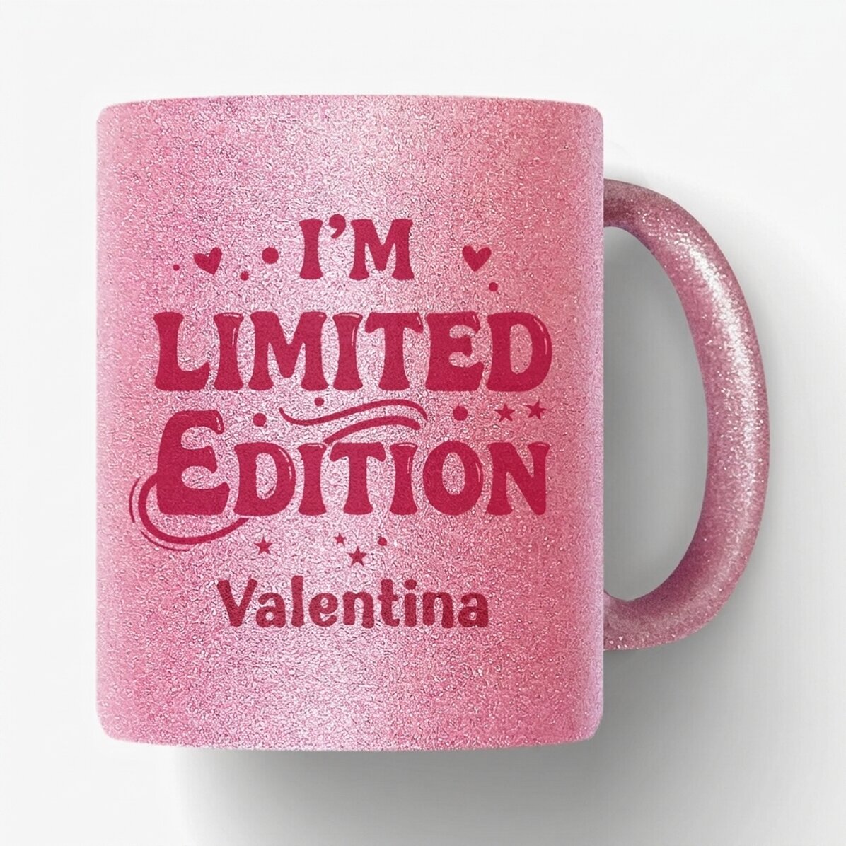 Personalised glitter mug with name - Limited edition
