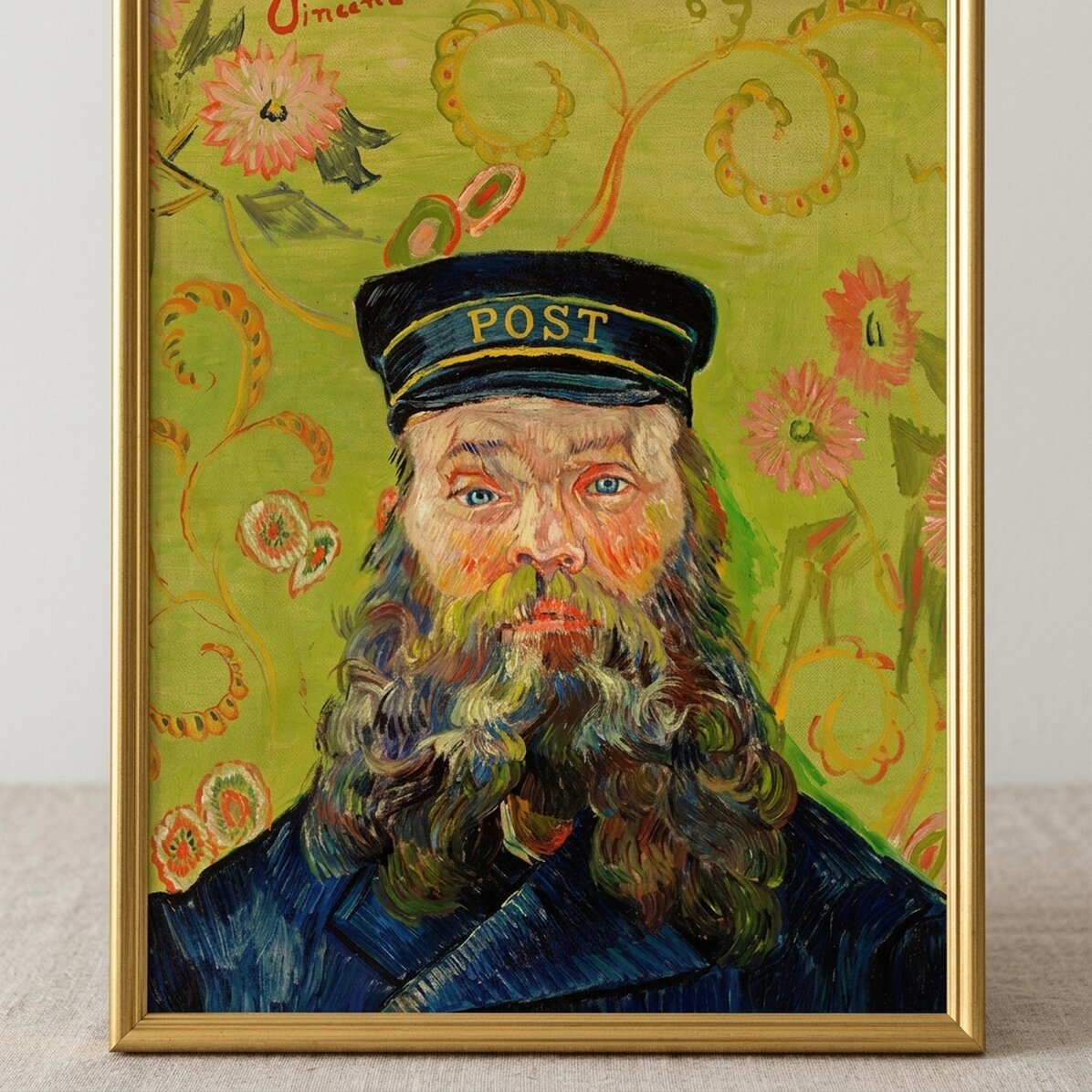 Poster Vincent van Gogh, Postman Joseph Roulin 1889