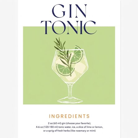 Gin and Tonic Poster