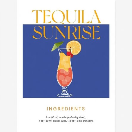 Tequila Sunrise Poster