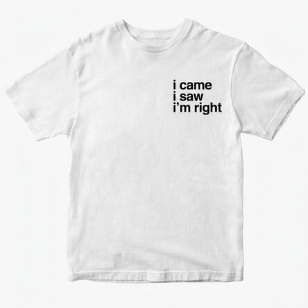 Custom cotton T-shirt with text - I
