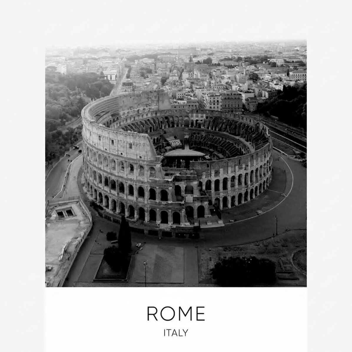 Poster of the Colosseum in Rome, Italy