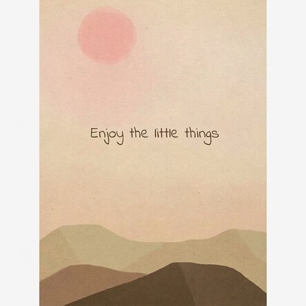 Enjoy the little things poster