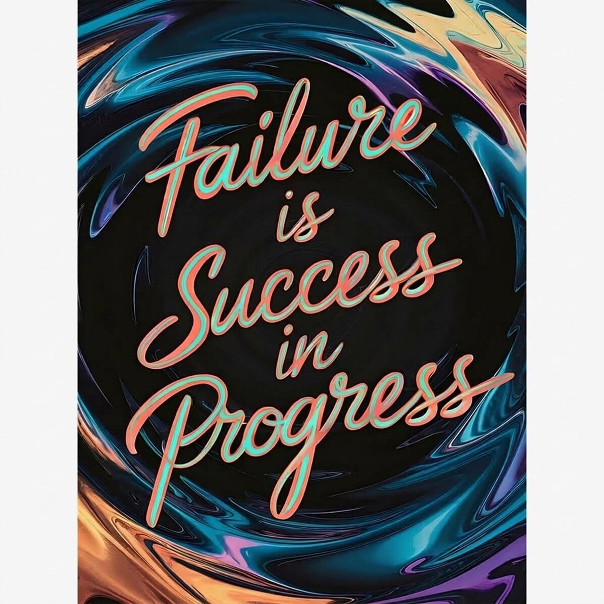 Poster Failure is success in progress