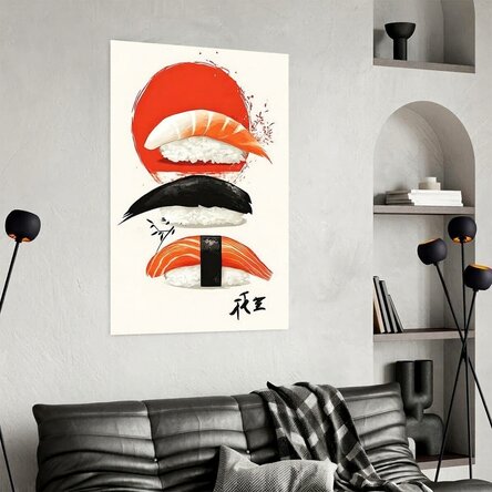 Sushi art poster