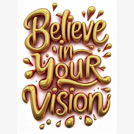 Believe in your vision poster