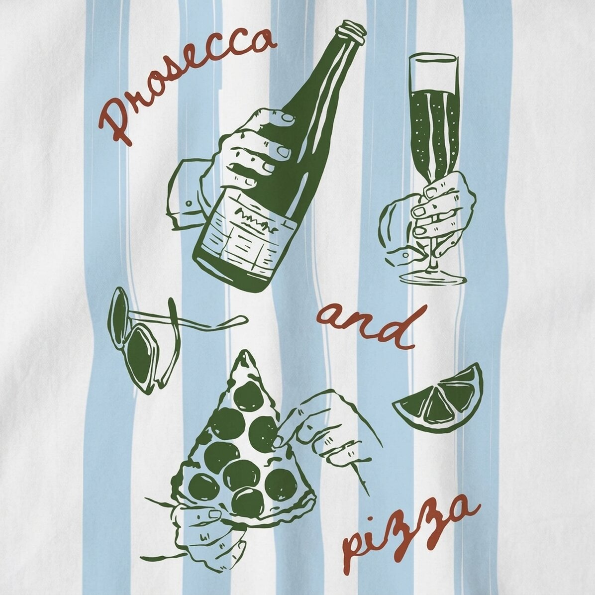 Prosseco & Pizza Poster