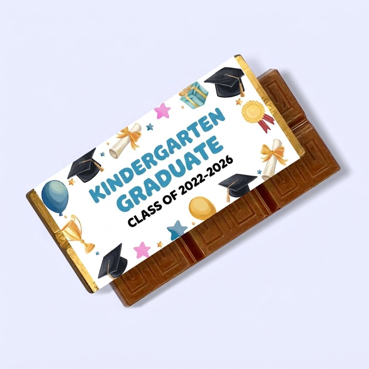 Personalised mini chocolate bar for children with message - Kindergarten graduate