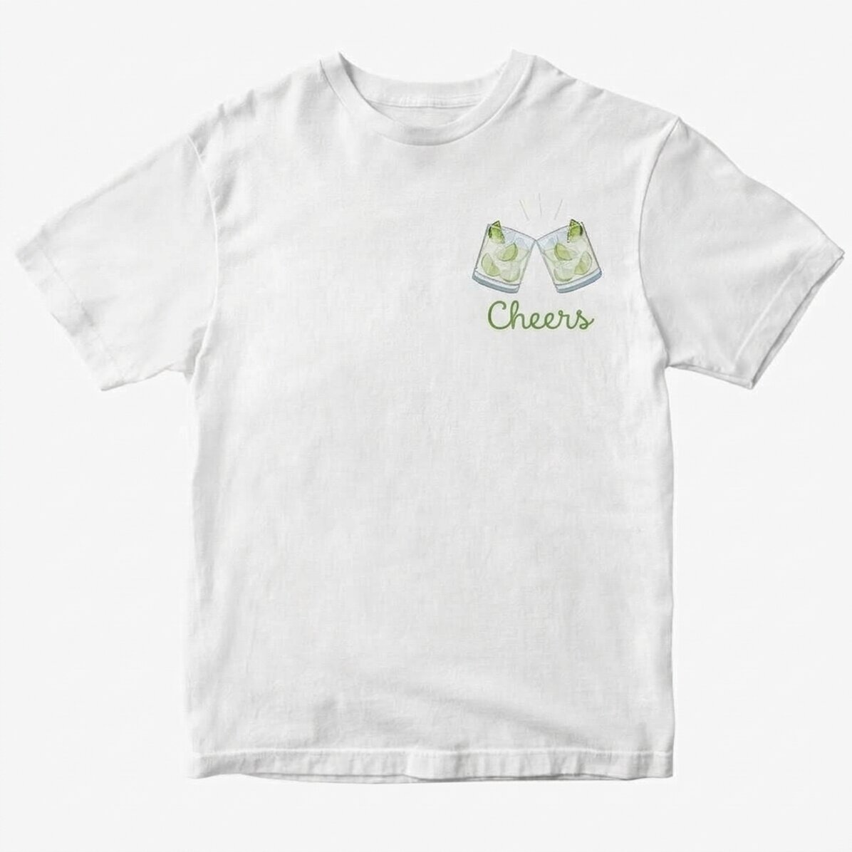 Customised cotton T-shirt with text - Gin-gin