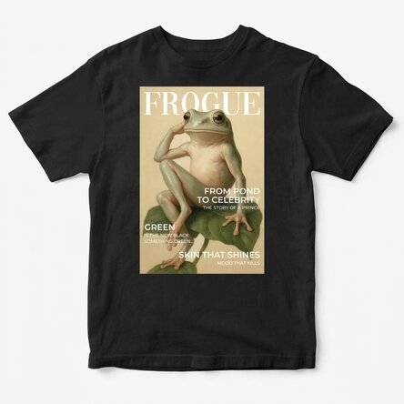 Custom cotton T-shirt with text - Frogue