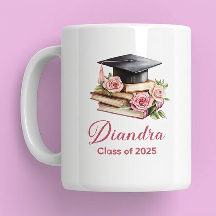 Personalised mug with name and text - Graduation