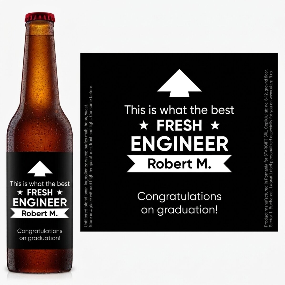 Personalised beer with message - This is what it looks like