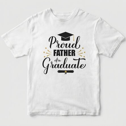 Custom cotton T-shirt with text - Proud