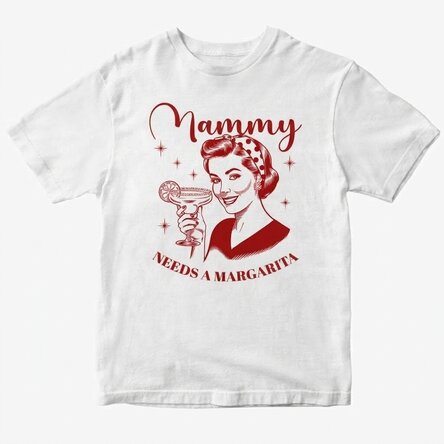 Personalised cotton T-shirt - Mamacita needs a margerita