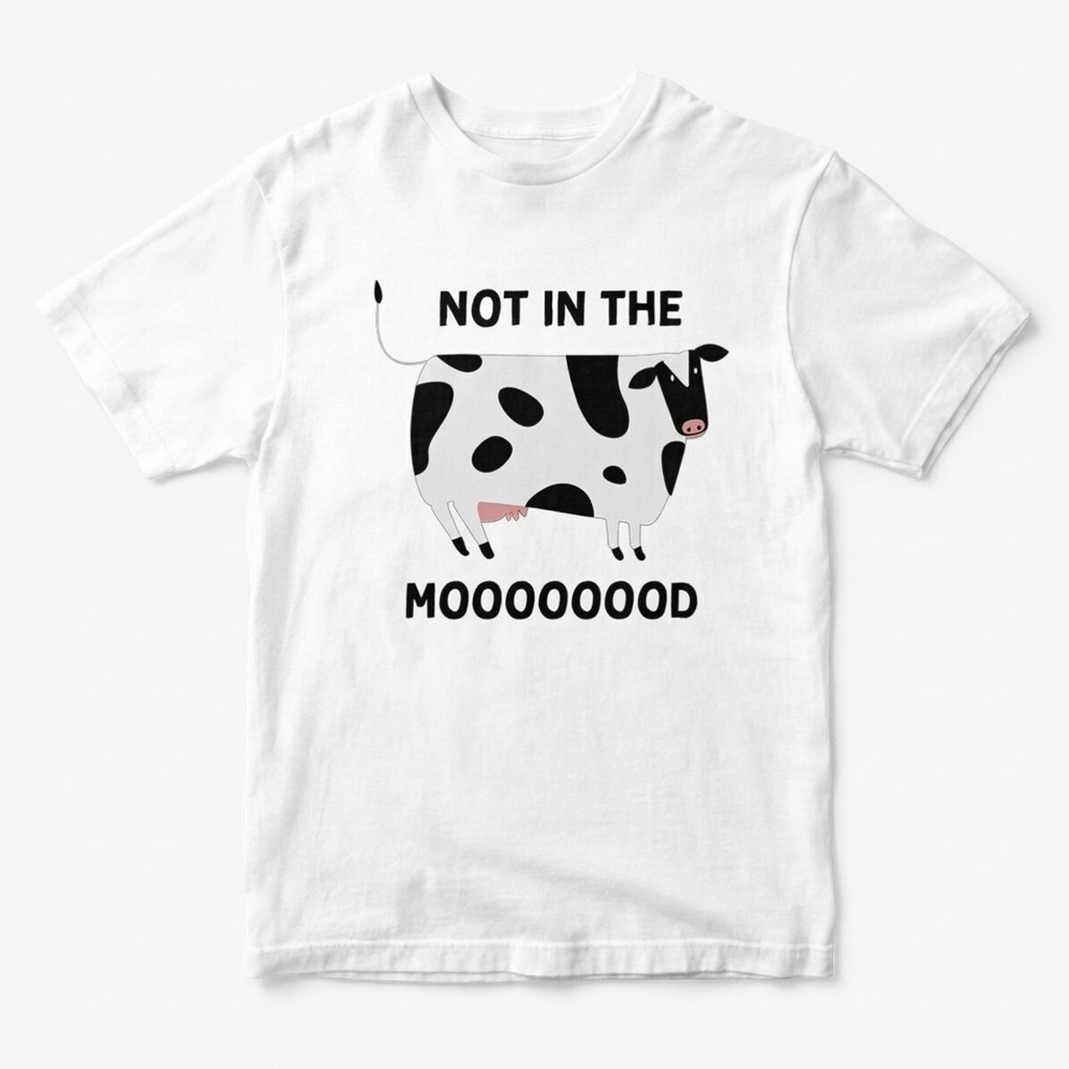 Personalised cotton T-shirt - Not in the MOOd