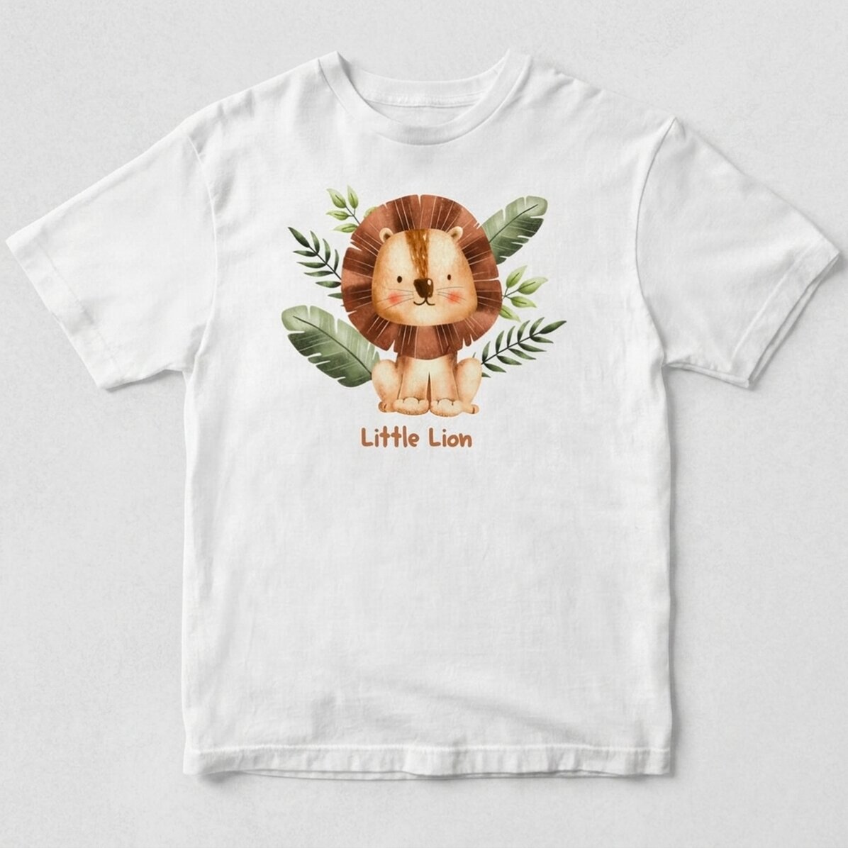 Personalised cotton T-shirt for children - Little Lion