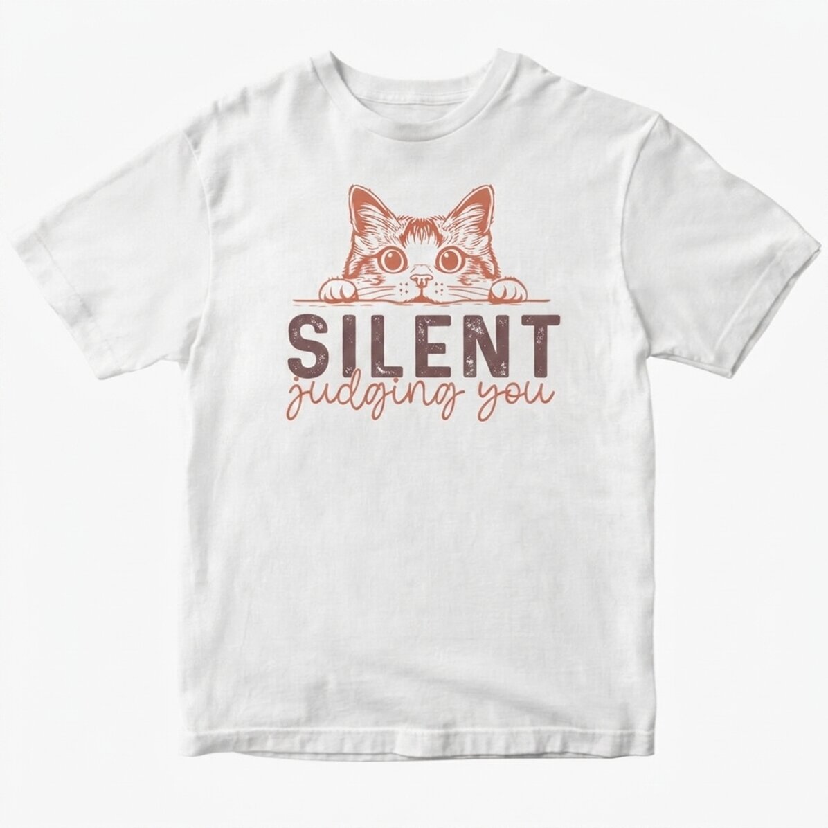 Custom cotton T-shirt - Judging you