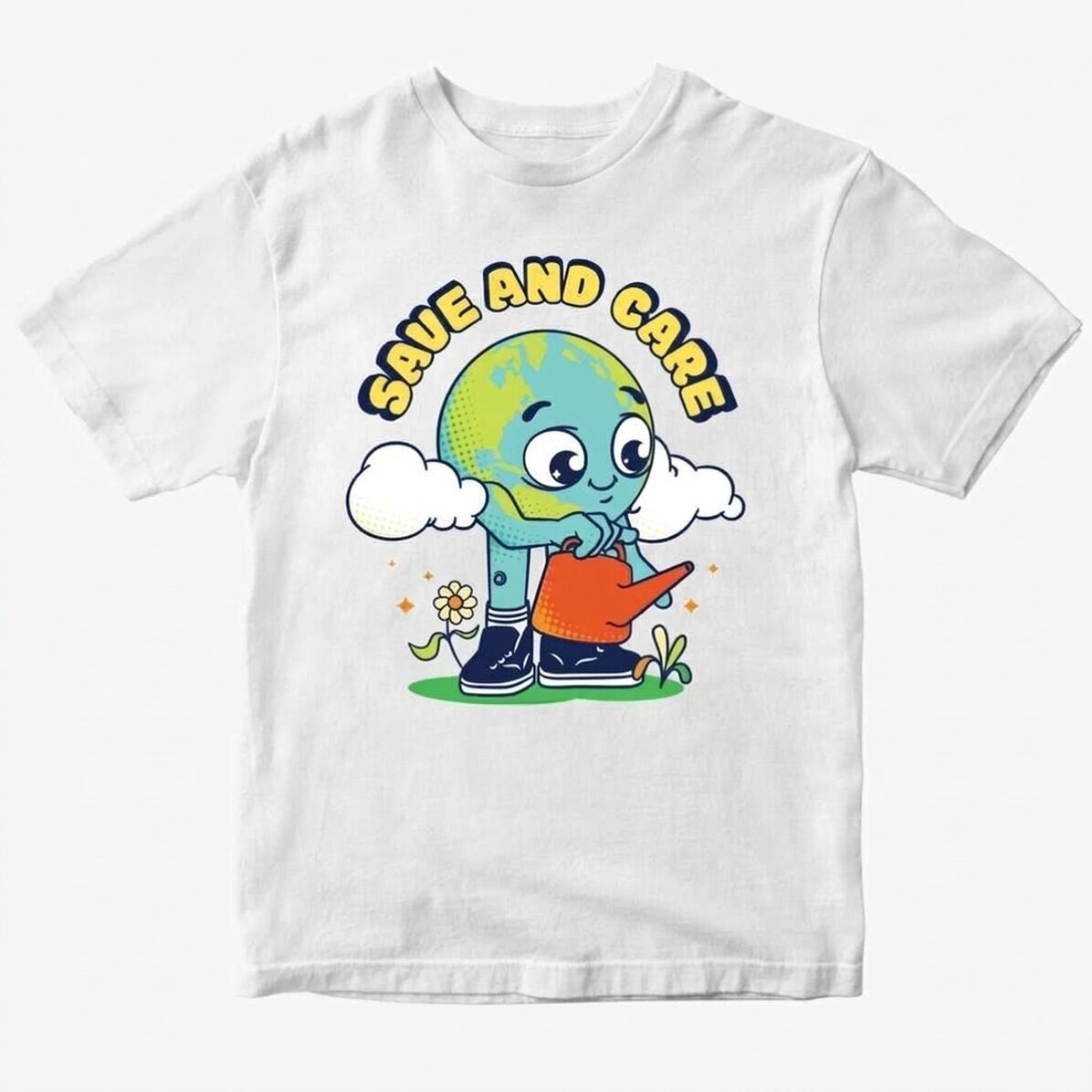 Personalised cotton T-shirt for children - Save and care
