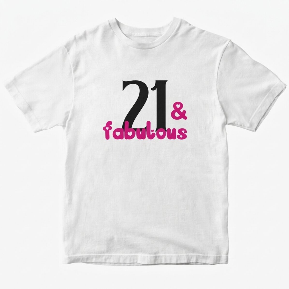 Custom cotton T-shirt with text - Fabulous