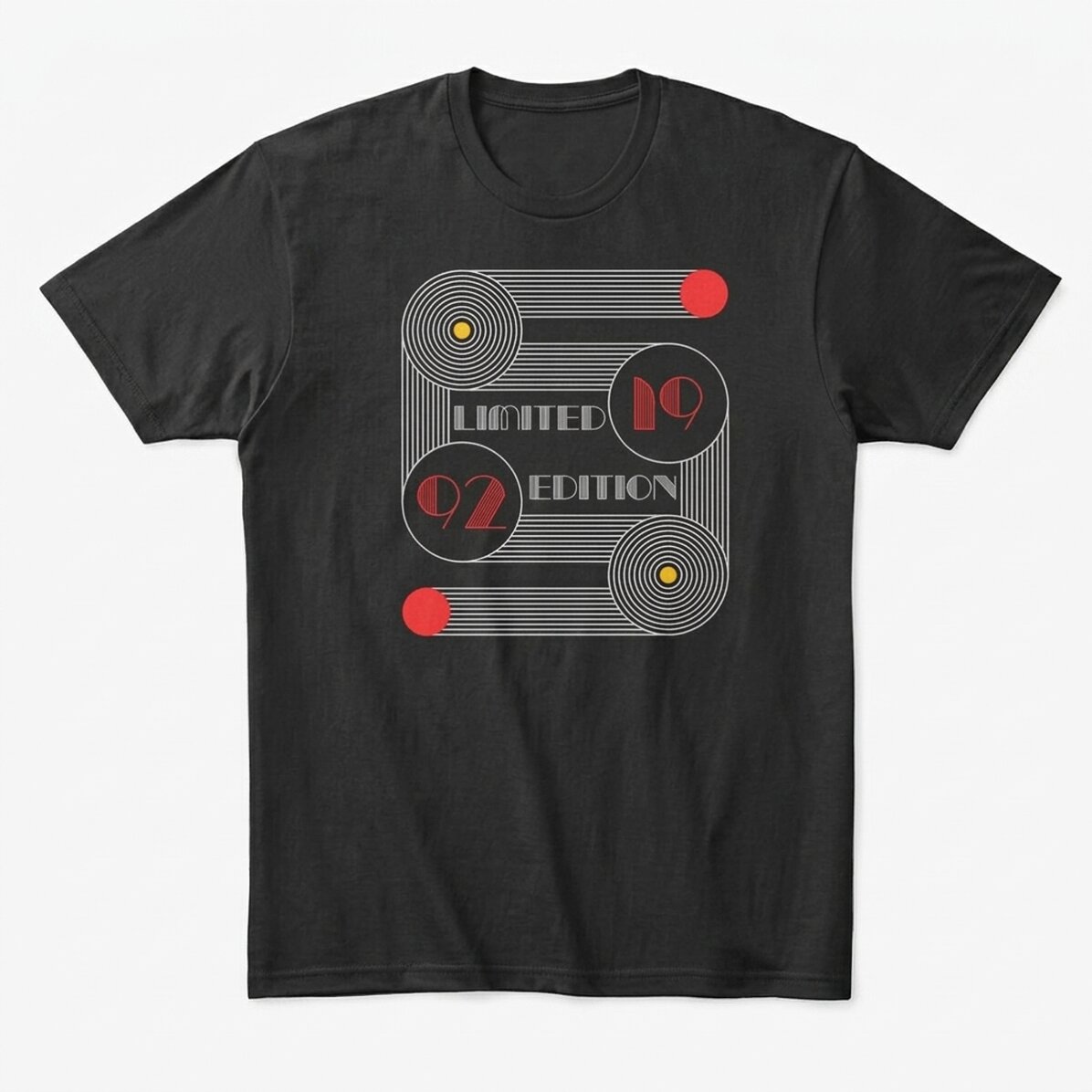 Custom cotton T-shirt with text - Bauhaus Birthday