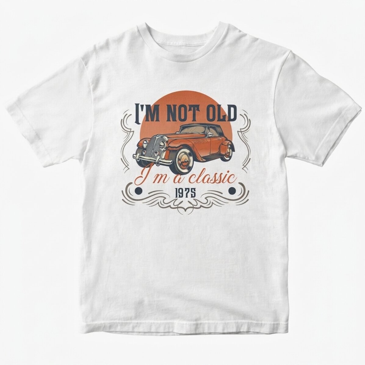 Custom cotton T-shirt with text - I