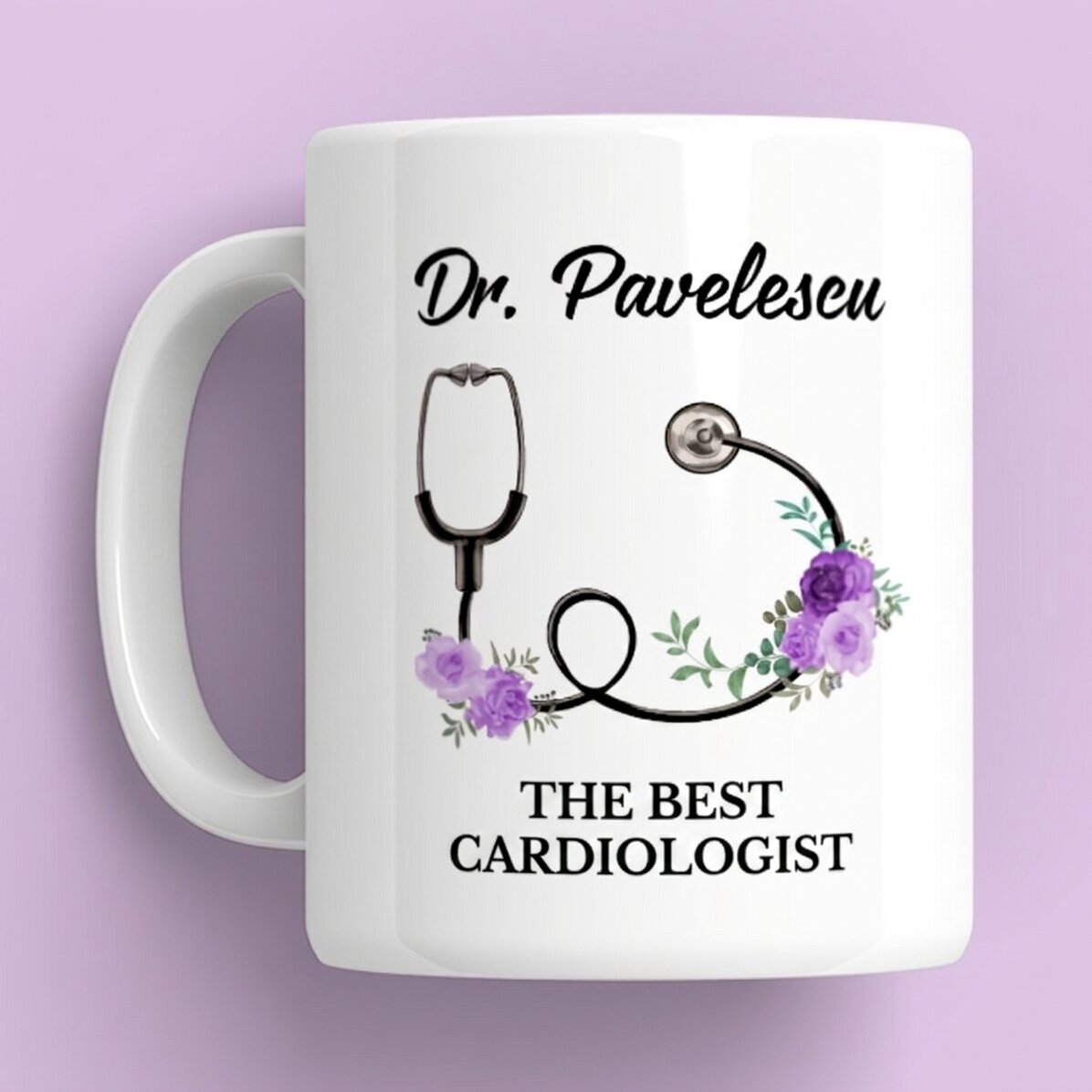 Personalised mug with text - The best doctor
