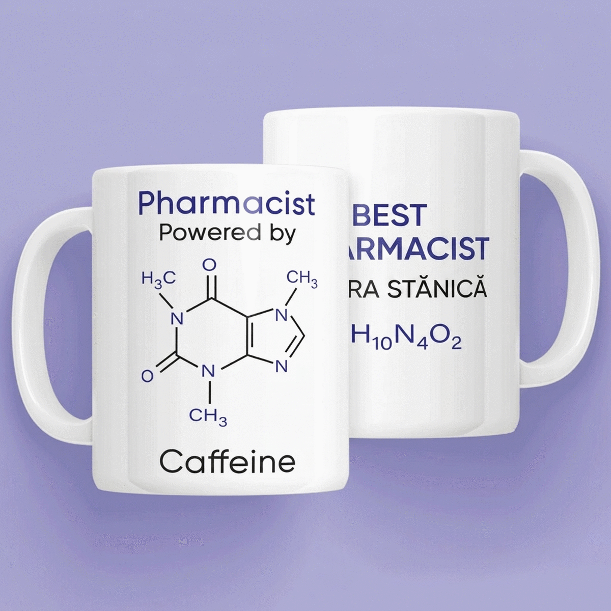 Personalised mug with text - Pharmacist