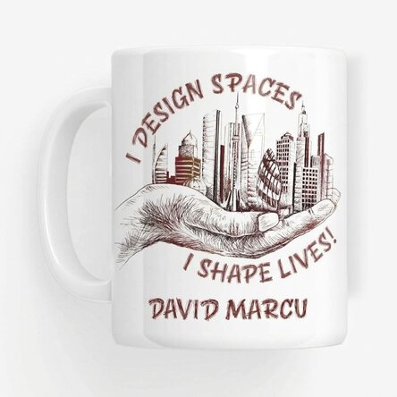 Personalised mug with text - Architect