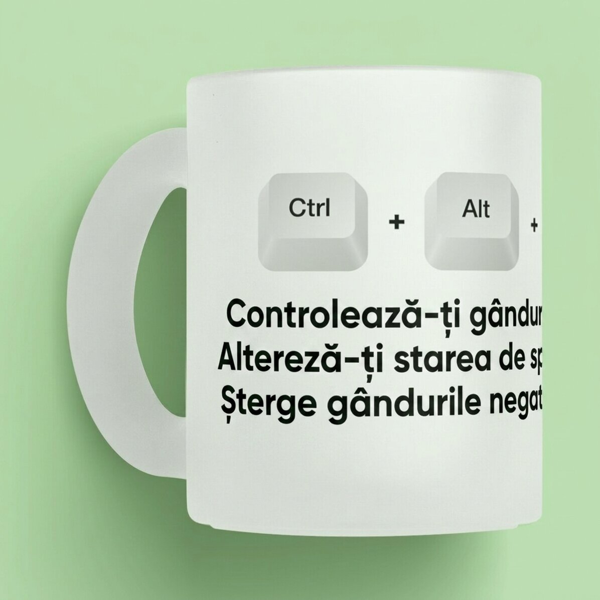 Personalised mug with text - Ctrl + Alt + Del