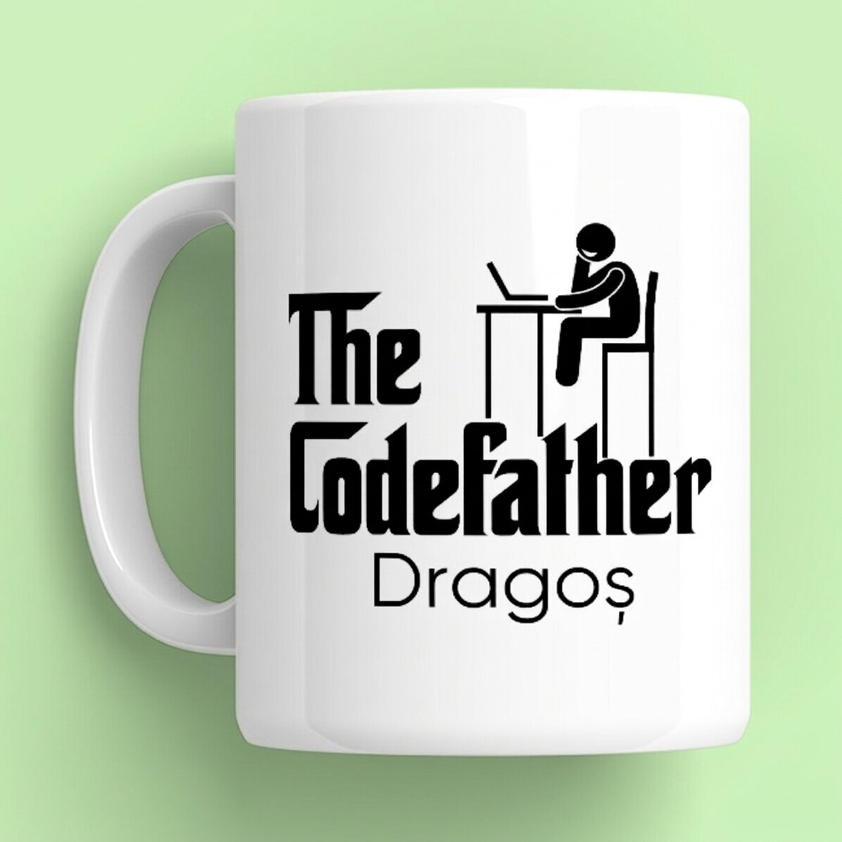 Personalised mug with name - The codefather