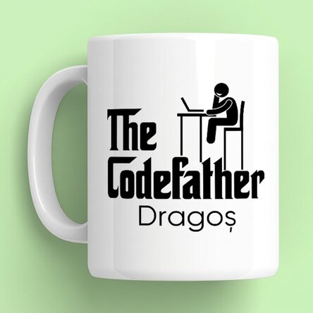 Personalised mug with name - The codefather