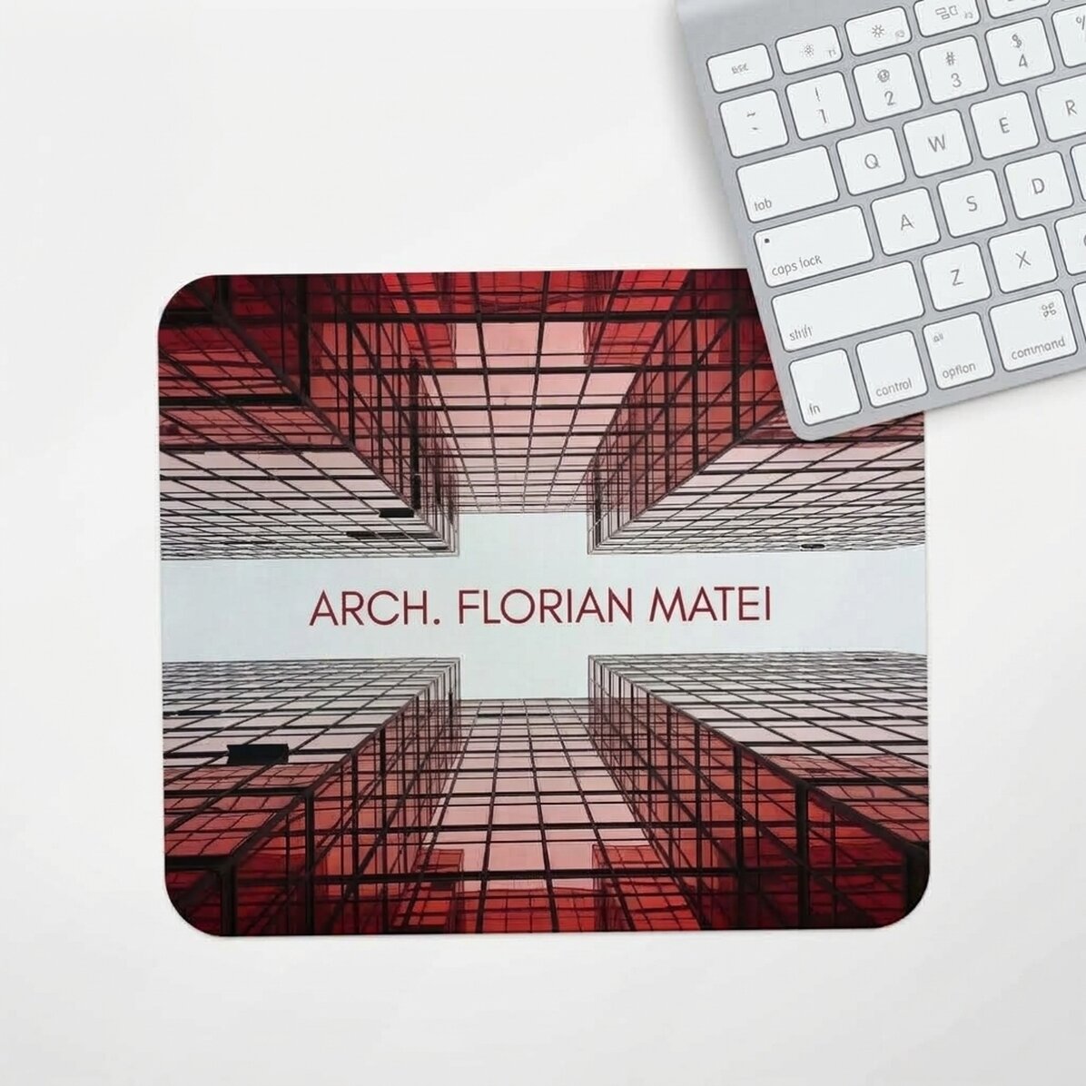 Personalised mouse pad with text - Perspectives