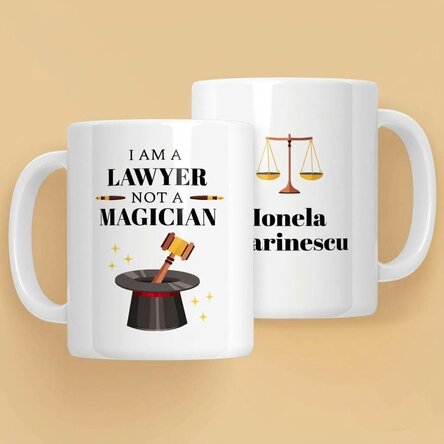 Personalised mug with text - Lawyer