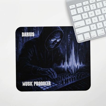 Personalised mouse pad with text - Music Producer