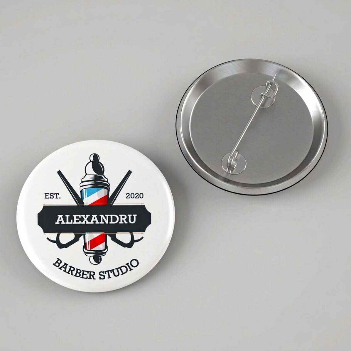 Personalised badge with message - Hair Stylist
