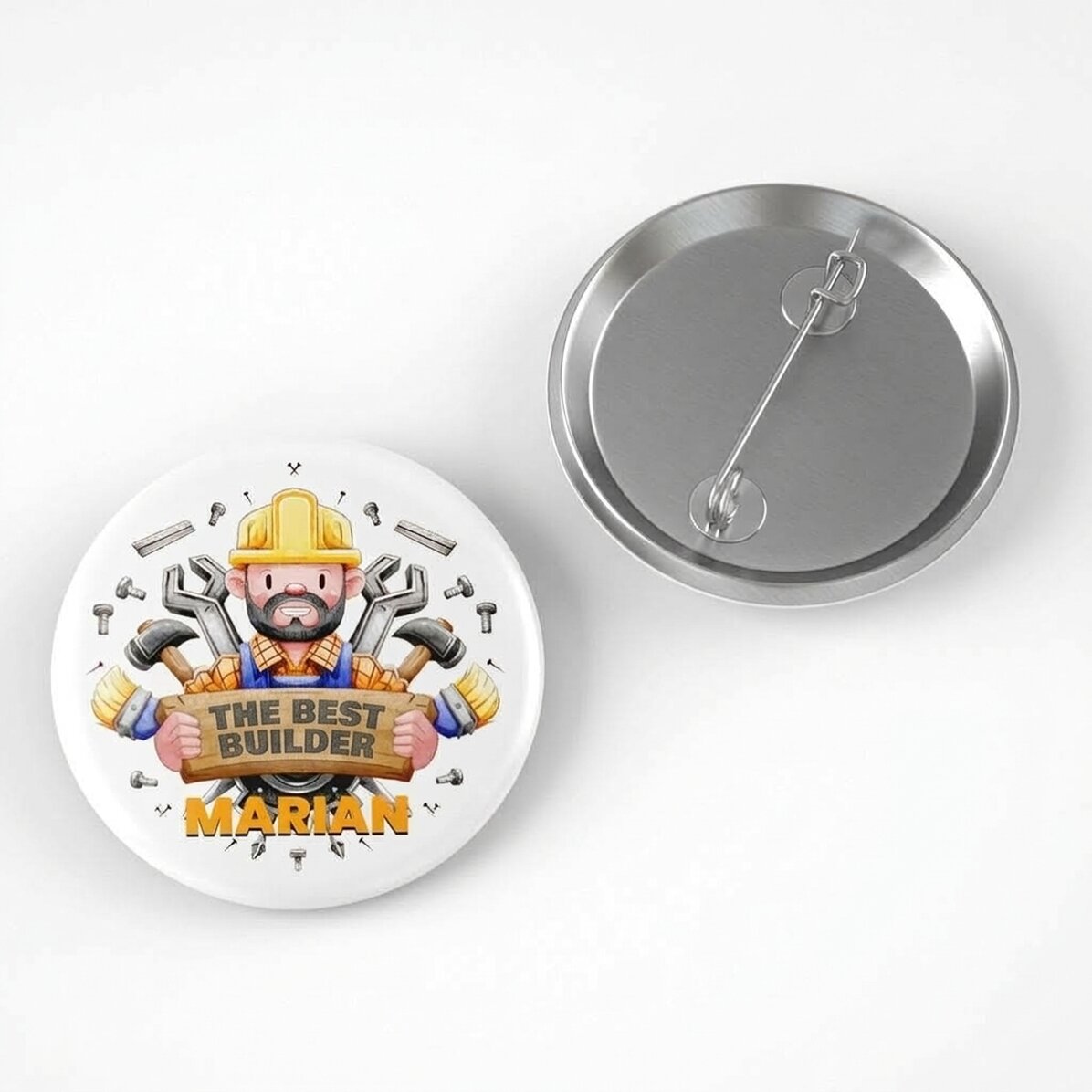 Personalised badge with text - The best builder
