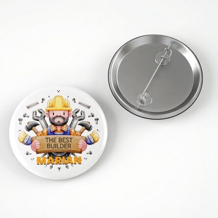 Personalised badge with text - The best builder