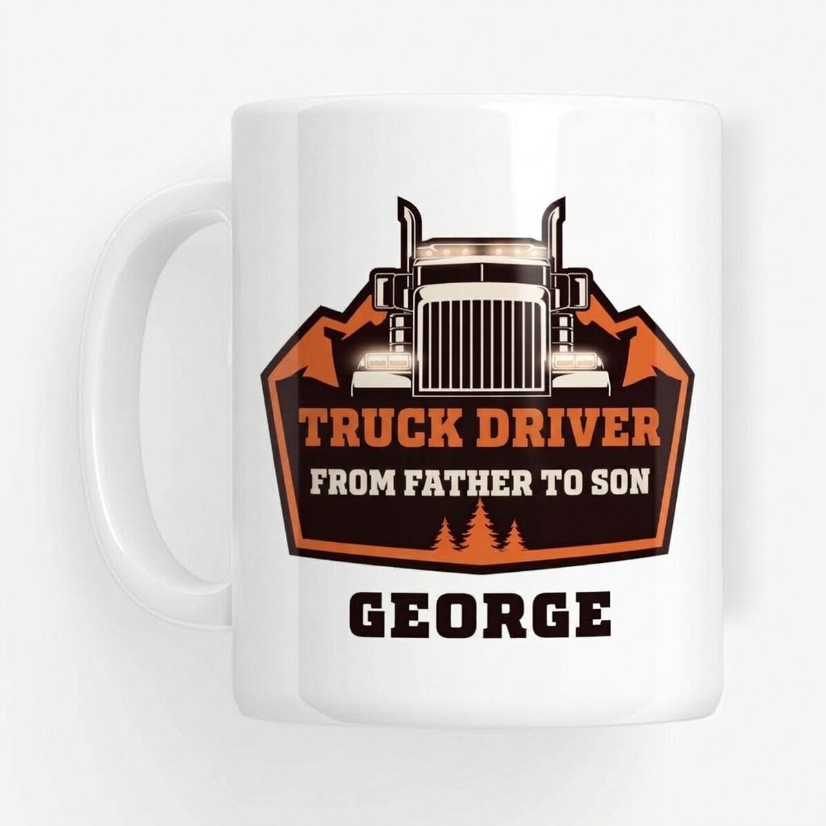 Personalised mug with text - Truck driver
