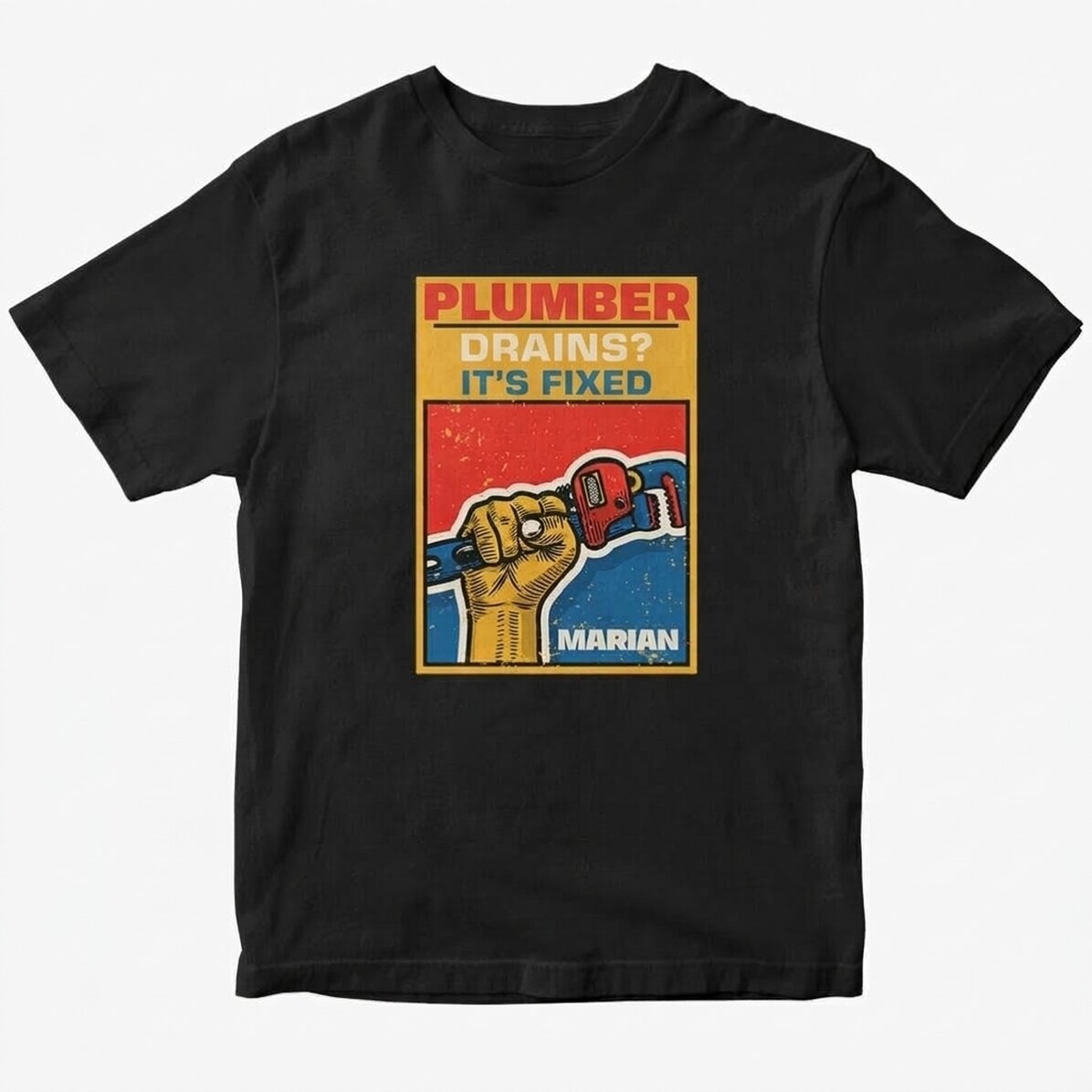 Custom cotton T-shirt with text - Stillson Key
