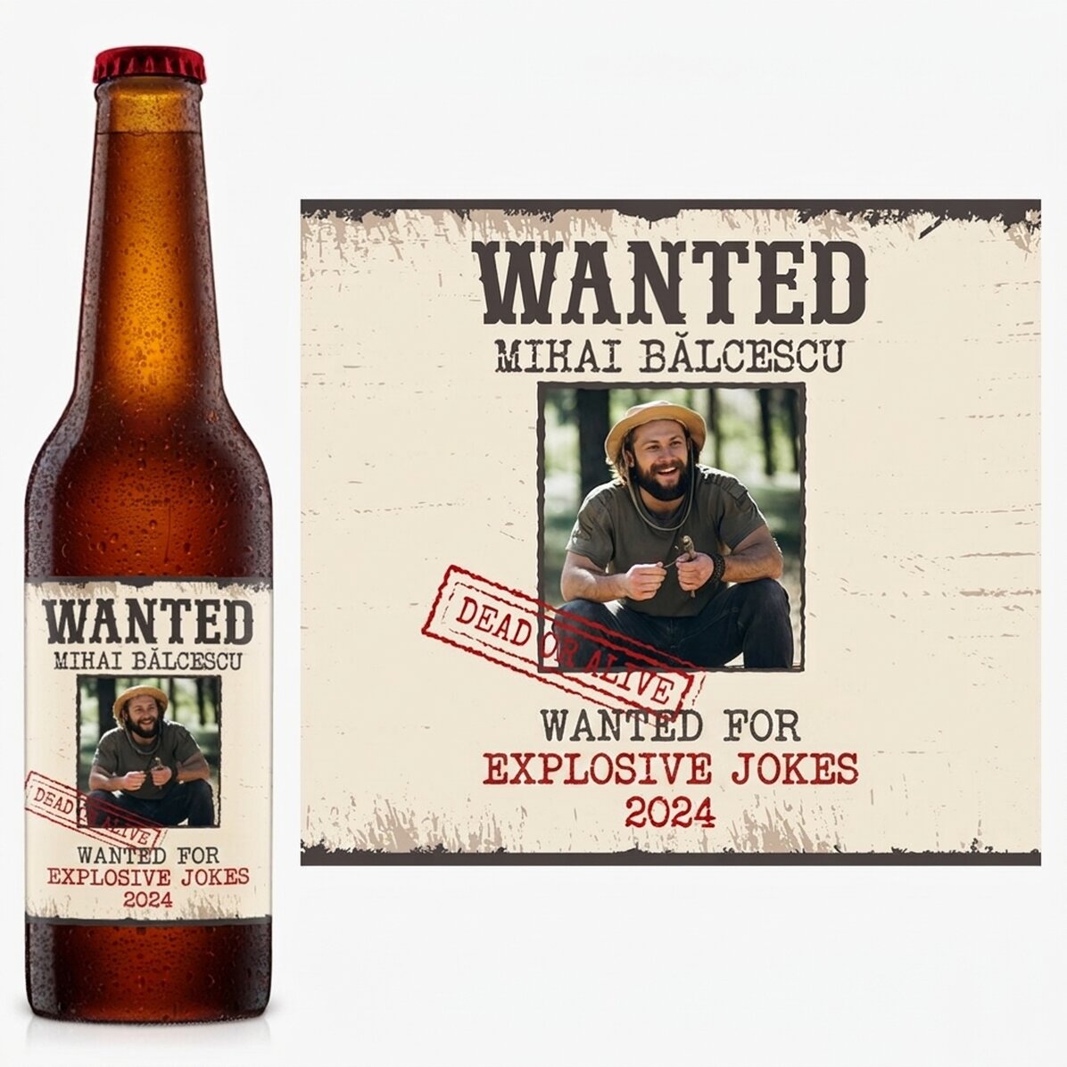 Personalised beer with message - Wanted