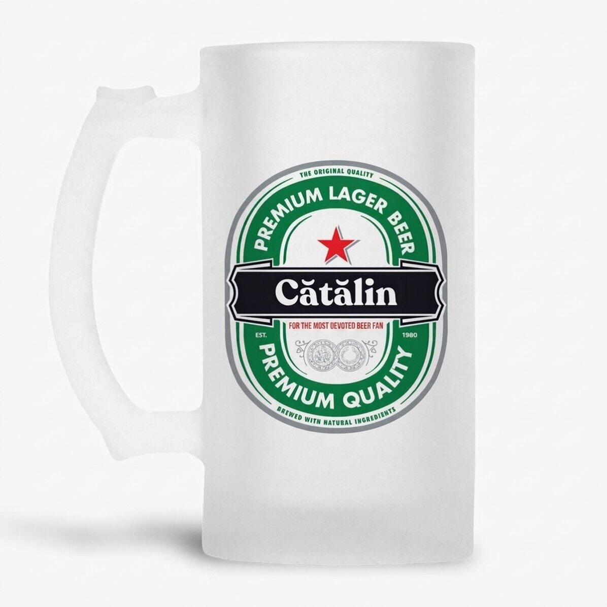 Personalised beer mug with message - The most devoted beer fan