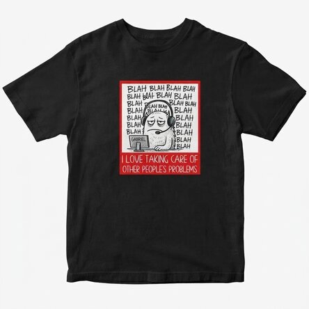 Custom cotton T-shirt with text - Call Centre