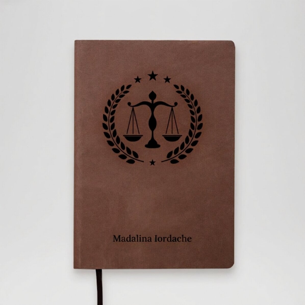 Personalised leather diary with text - Lawyer