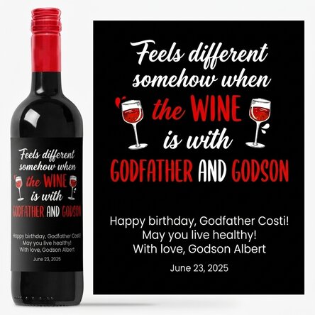 Personalised wine with message - Nasu