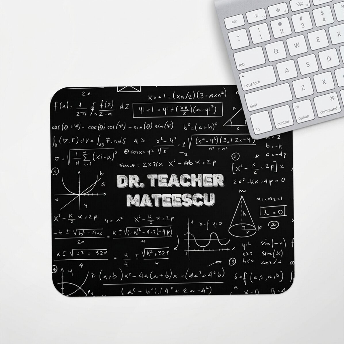 Personalised mouse pad with name - Maths teacher