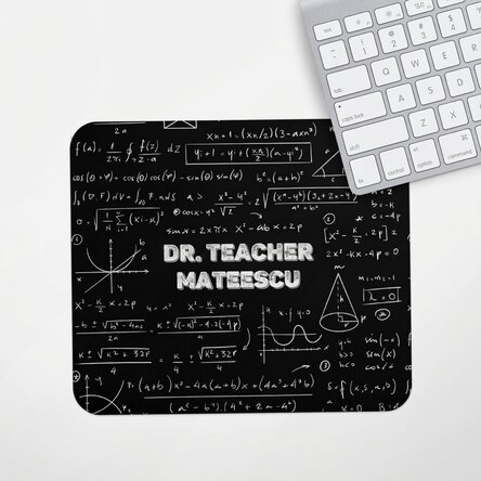 Personalised mouse pad with name - Maths teacher
