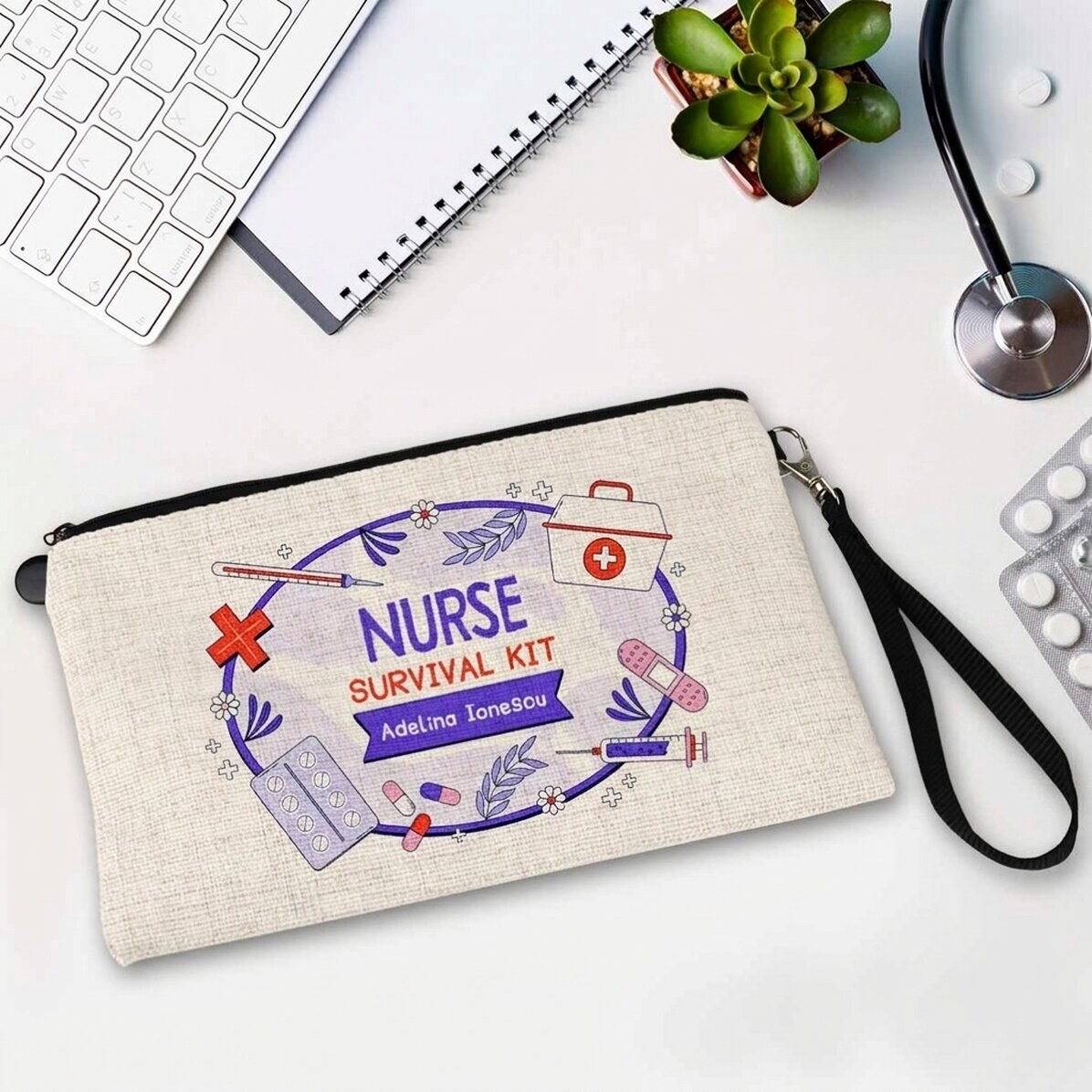 Personalised accessory kit with text - Survival Kit