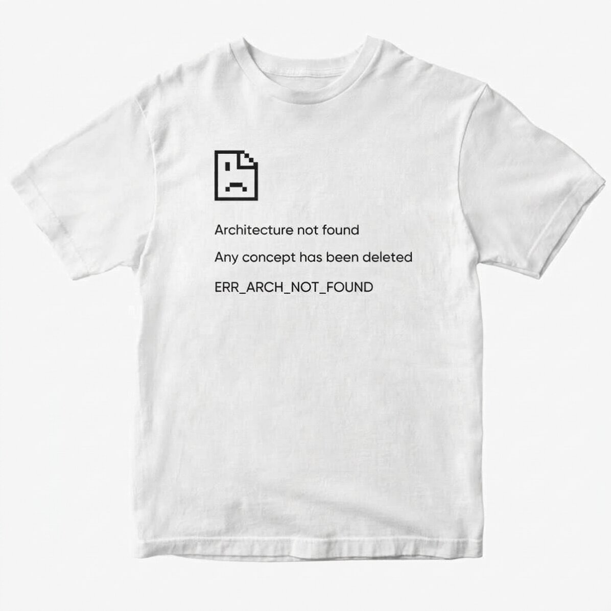 Custom cotton T-shirt with text - Not Found