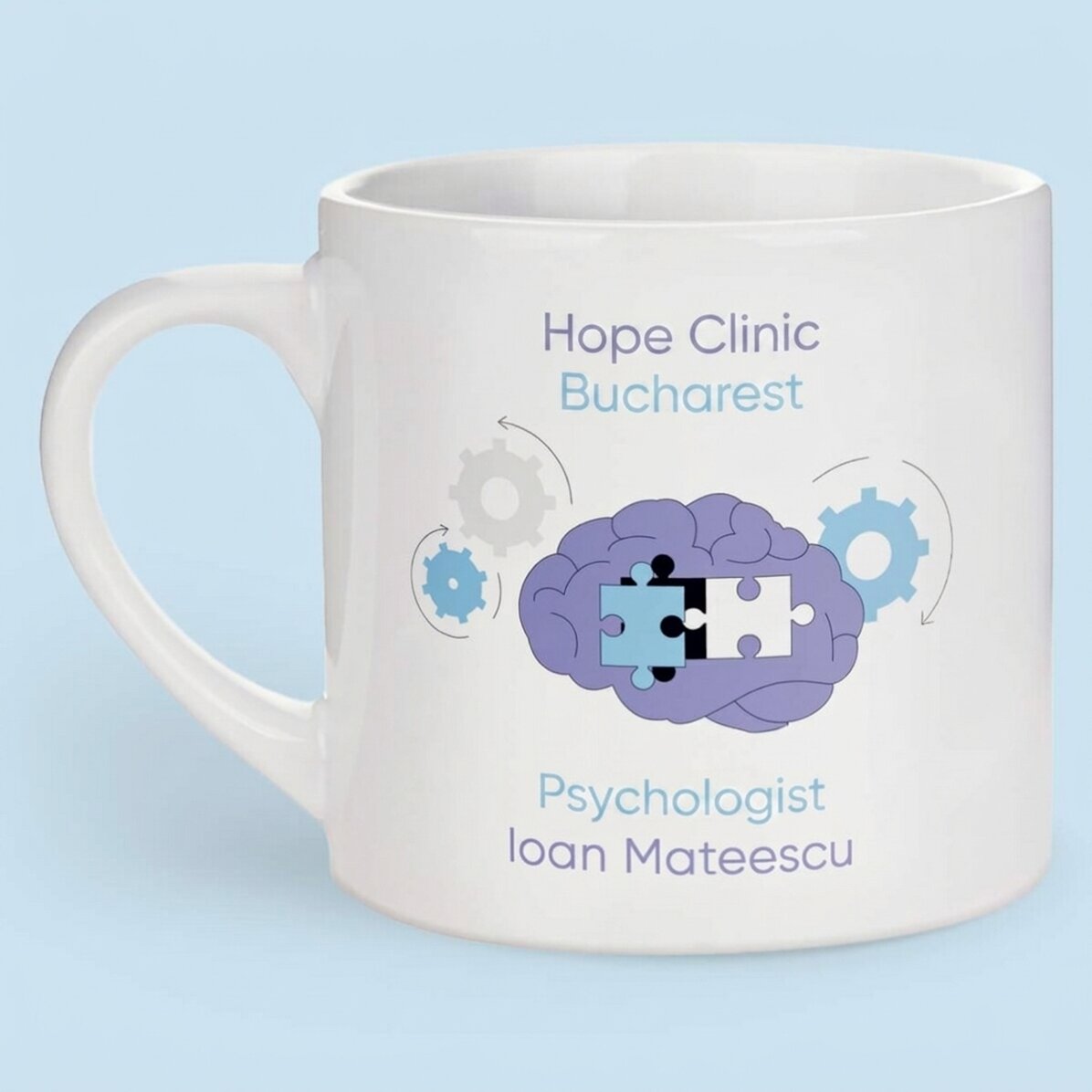 Personalised espresso cup with text - Psychologist