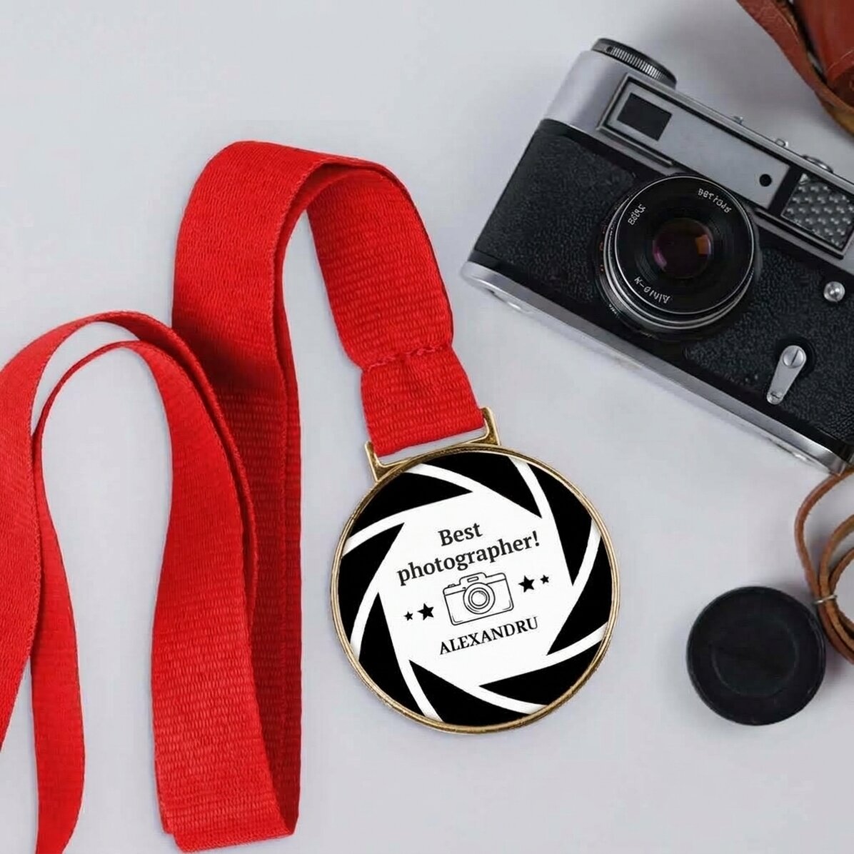 Personalised medal with message - Photographer